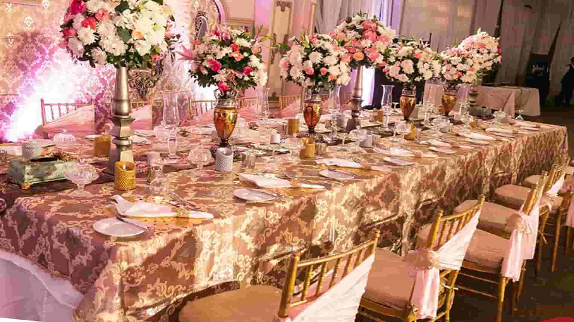 head table decoration in zaara convention