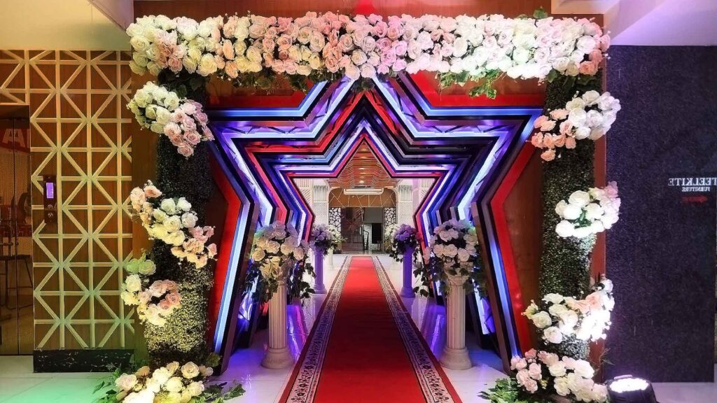 zaara convention center elegant entry gate